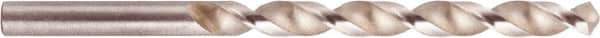 National Twist Drill - Letter K 118° High Speed Steel Jobber Drill - Bright Finish, Right Hand Cut, Spiral Flute, Straight Shank, 4-1/4" OAL - Apex Tool & Supply