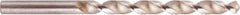 National Twist Drill - Letter M 118° High Speed Steel Jobber Drill - Bright Finish, Right Hand Cut, Spiral Flute, Straight Shank, 4-3/8" OAL - Apex Tool & Supply