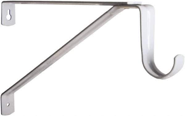 Knape & Vogt - 500 Lb Capacity, Epoxy Coated, Shelf & Pole Support Bracket - 14.380" Long, 5" High, 10" Wide - Apex Tool & Supply