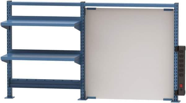 Lista - Steel Workbench & Workstation Riser Combination - 30" High, Use with 72" Long Workbenches - Apex Tool & Supply
