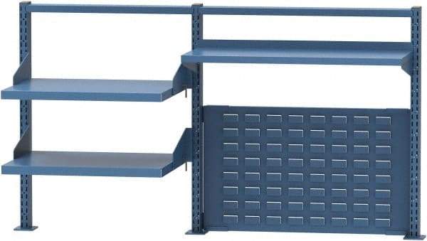 Lista - Steel Workbench & Workstation Riser Combination - 30" High, Use with 72" Long Workbenches - Apex Tool & Supply