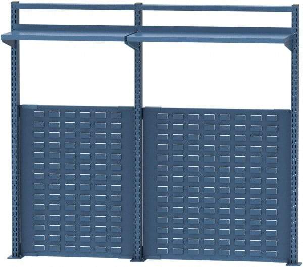 Lista - Steel Workbench & Workstation Riser Combination - 48" High, Use with 72" Long Workbenches - Apex Tool & Supply