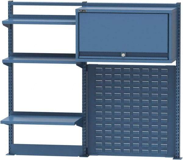 Lista - Steel Workbench & Workstation Riser Combination - 48" High, Use with 72" Long Workbenches - Apex Tool & Supply