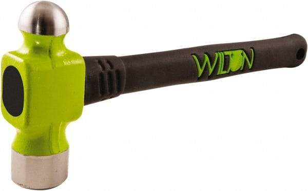 Wilton - Drop Forged Steel Ball Pein Hammer - Steel Handle with Grip, 14" OAL - Apex Tool & Supply