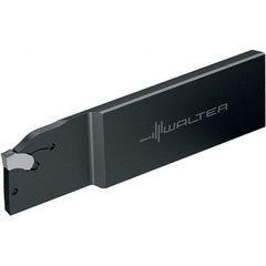 Walter - G2042, External, Left Hand, 33mm Max Depth of Cut, 3mm Min Groove Width, Indexable Grooving Tool Holder - SX-3.. Insert Compatibility, 8mm Shank Height, 0.315" Shank Width, 110mm OAL, Through Coolant - Apex Tool & Supply