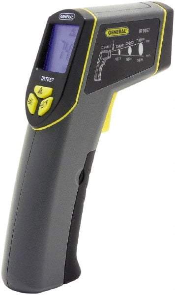 General - -40 to 580°C (-40 to 1076°F) Infrared Thermometer - 12:1 Distance to Spot Ratio - Apex Tool & Supply