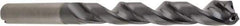 SGS - 8.3mm 140° Solid Carbide Jobber Drill - AlTiN Finish, Right Hand Cut, Spiral Flute, Straight Shank, 103mm OAL, Standard Point - Apex Tool & Supply