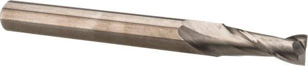 SGS - 1", 3" LOC, 1" Shank Diam, 6" OAL, 2 Flute, Solid Carbide Square End Mill - Single End, AlTiN Finish, Spiral Flute, 30° Helix, Centercutting, Right Hand Cut, Right Hand Flute, Series 3EL - Apex Tool & Supply