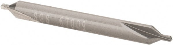 SGS - Metric Plain Cut 60° Incl Angle Solid Carbide Combo Drill & Countersink - Apex Tool & Supply