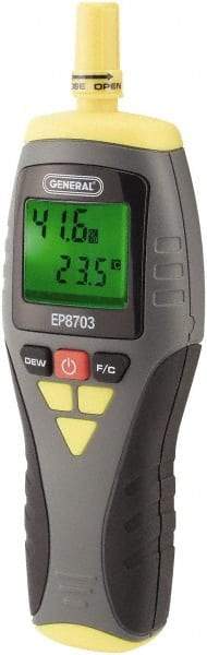 General - 14 to 122°F, 0 to 99.9% Humidity Range, Thermo-Hygrometer - Apex Tool & Supply