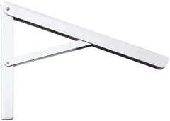 Knape & Vogt - 750 Lb Capacity, Anachrome Steel Coated, Adjustable L Bracket - 16" Long, 10" High, 9" Wide - Apex Tool & Supply
