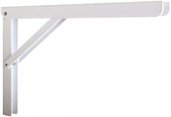 Knape & Vogt - 750 Lb Capacity, Epoxy Coated, Adjustable L Bracket - 12" Long, 10" High, 7" Wide - Apex Tool & Supply