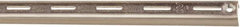 Knape & Vogt - 1,060 Lb Capacity, Anachrome Steel Coated, Shelf Standard Bracket - 60" Long, 11/16" High, 7/8" Wide - Apex Tool & Supply