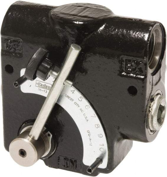 Parker - 16 GPM 5/8 Inlet Cast Iron Hydraulic Control Valve - 7/8-14 Thread, 3,000 psi, 1.85" Wide x 4.56" Long - Apex Tool & Supply
