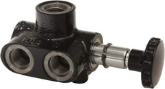 Parker - 10 GPM 1/2 Inlet Cast Iron Hydraulic Control Valve - 3/4-16 Thread, 3,000 psi, 2-3/4" Wide x 5.54" Long - Apex Tool & Supply