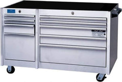 CDI - 9 Drawer Steel/Aluminum/Stainless Steel Tool Roller Cabinet - 45" Wide x 33" High x 24" Deep, Ball Bearing Drawer Slides - Apex Tool & Supply