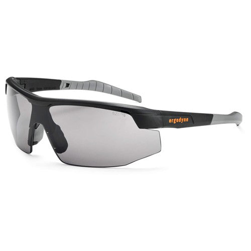 Skoll-AF Smoke Lens Matte Black Safety Glasses-Anti-Fog - Apex Tool & Supply