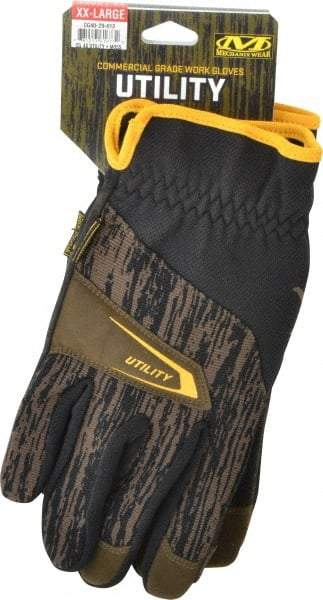 Mechanix Wear - Size 2XL (12) Synthetic Leather/Spandex/Lycra/Material 4X General Protection Work Gloves - For Mechanic's & Lifting, Uncoated, Slip-On Cuff, Full Fingered, Moss, Paired - Apex Tool & Supply