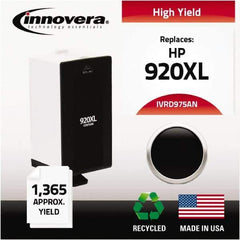 innovera - Black Inkjet Printer Cartridge - Use with HP Officejet 6000, 6000 Wireless, 6500, 6500 Wireless, Officejet Wide Format 7500A - Apex Tool & Supply