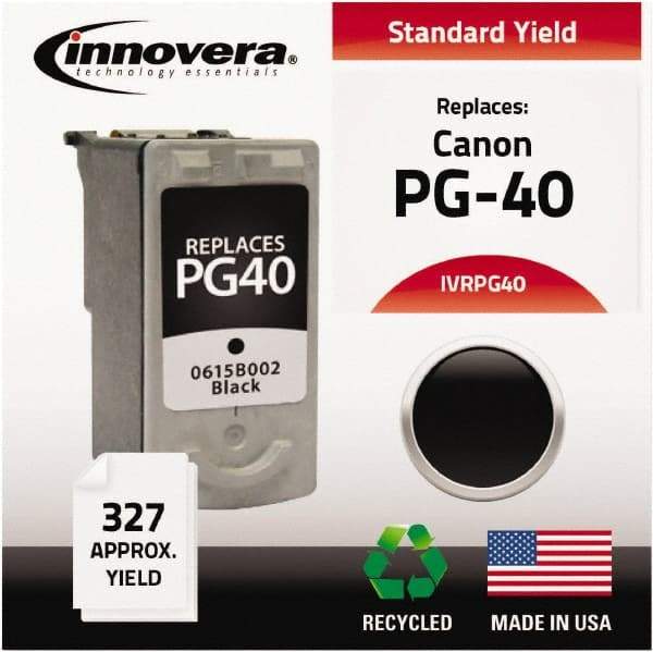 innovera - Black Inkjet Printer Cartridge - Use with Canon FAX-JX200, PIXMA iP1600, iP1700, iP1800, iP2600, MP140, MP150, MP160, MP170, MP180, MP190, MP210, MP450, MP460, MP470, MX300, MX310 - Apex Tool & Supply