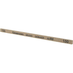 Made in USA - 150 Grit Aluminum Oxide Rectangular Polishing Stone - Coarse Grade, 1/4" Wide x 6" Long x 1/8" Thick - Apex Tool & Supply