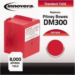 innovera - Red Ink Cartridge - Use with Pitney Bowes DM300C, DM400C, DM450C, DM475C - Apex Tool & Supply