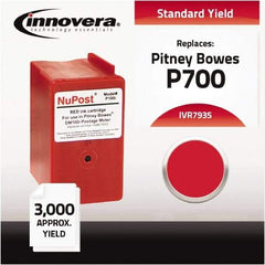 innovera - Red Ink Cartridge - Use with Pitney Bowes DM100i, DM200L, P700 Postage Meter - Apex Tool & Supply