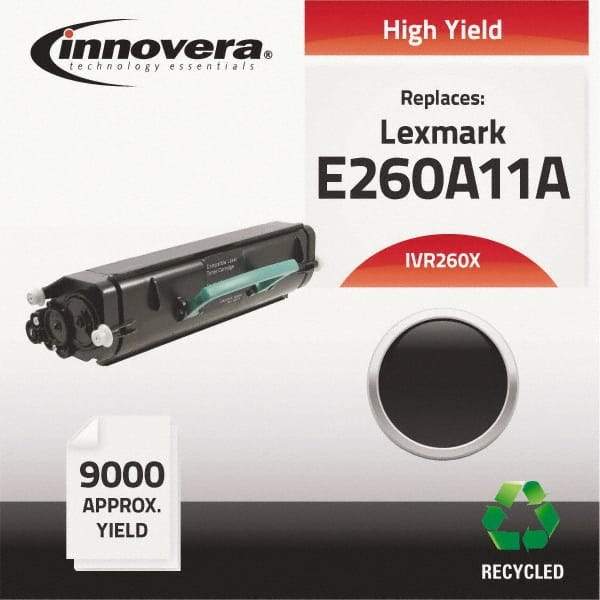 innovera - Black Toner Cartridge - Use with Lexmark E260D, E260DN, E360D, E360DN, E460DN, E460DW, E462DTN - Apex Tool & Supply