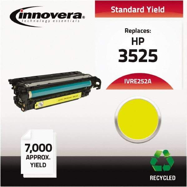 innovera - Yellow Toner Cartridge - Use with HP Color LaserJet CM3530 MFP, CM3530FS MFP, CP3525DN, CP3525N, CP3525X - Apex Tool & Supply