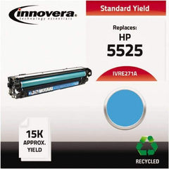 innovera - Cyan Toner Cartridge - Use with HP Color LaserJet Enterprise CP5520, CP5525n, CP5525dn, CP5525xh - Apex Tool & Supply