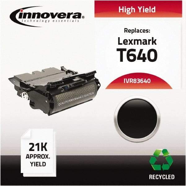 innovera - Black Toner Cartridge - Use with Lexmark T640, T640DN, T640DTN, T640N, T640TN, T642, T642DTN, T642N, T642TN, T644, T644DTN, T644N, T644TN, X642E, X644E, X646E - Apex Tool & Supply