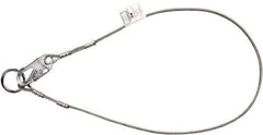 Miller - 6' Long, 3" Eye Length, O-Ring Cable Sling - 5,000 Lb Capacity, Steel & Vinyl Coated Wire Rope - Apex Tool & Supply