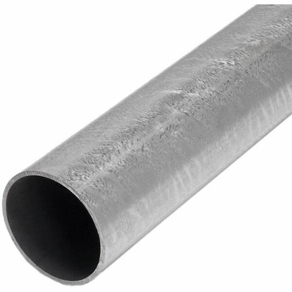 TAPCO - 12' High, Galvanized Traffic Sign Post - Steel, Silver - Apex Tool & Supply