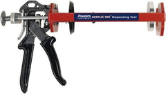 Powers Fasteners - 28 oz Skeleton Manual Caulk/Adhesive Applicator - Use with 28 oz Powers AC100+ Gold Acrylic Adhesive Cartridges - Apex Tool & Supply