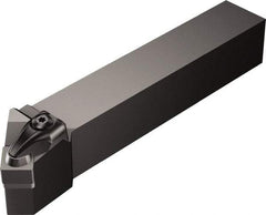 Sandvik Coromant - DSSNR/L..-2, Left Hand Cut, 45° Lead Angle, 25mm Shank Height x 25mm Shank Width, Negative Rake Indexable Turning Toolholder - 158.32mm OAL, SNGQ 12 07 08, SNGQ 452 Insert Compatibility, Series T-Max P - Apex Tool & Supply