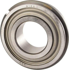 Nice - 3/4" Bore Diam, 1-3/4" OD, Double Seal Precision Ground Radial Ball Bearing - 5/8" Wide, 1 Row, Round Bore, 1,025 Lb Static Capacity, 2,595 Lb Dynamic Capacity - Apex Tool & Supply
