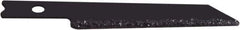 Disston - 2-7/8" Long, Carbide Grit Jig Saw Blade - Continuous Edge, 0.054" Thick, U-Shank - Apex Tool & Supply