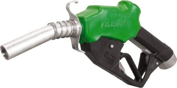 Tuthill - 30 GPM, Gasoline, Kerosene & Diesel Fuel 1" Auto Nozzle with Hook - 1" Inlet, 1" Outlet - Apex Tool & Supply