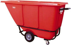 Wesco Industrial Products - 850 Lb Load Capacity, 1/2 Cu Yd, Polyethylene Tilt Truck - 21-1/2" Wide x 61-1/2" Long x 31" High, Black - Apex Tool & Supply