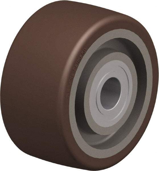 Blickle - 4 Inch Diameter x 1-31/32 Inch Wide, Polyurethane-Elastomer Blickle Besthane Caster Wheel - 1,100 Lb. Capacity, 2 Inch Axle Diameter, Ball Bearing - Apex Tool & Supply