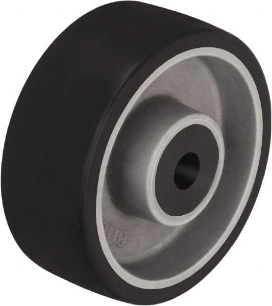 Blickle - 4 Inch Diameter x 1-37/64 Inch Wide, Polyurethane-Elastomer Blickle Softhane Caster Wheel - 220 Lb. Capacity, 1/2 Inch Axle Diameter, Plain Bore Bearing - Apex Tool & Supply