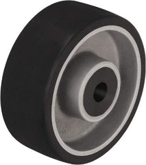 Blickle - 4 Inch Diameter x 1-37/64 Inch Wide, Polyurethane-Elastomer Blickle Softhane Caster Wheel - 220 Lb. Capacity, 1/2 Inch Axle Diameter, Plain Bore Bearing - Apex Tool & Supply