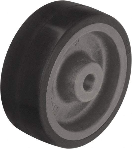 Blickle - 4 Inch Diameter x 1-37/64 Inch Wide, Heat-Resistant Silicone Rubber Caster Wheel - 220 Lb. Capacity, 1/2 Inch Axle Diameter, Plain Bore Bearing - Apex Tool & Supply