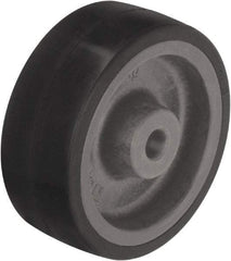 Blickle - 4 Inch Diameter x 1-37/64 Inch Wide, Heat-Resistant Silicone Rubber Caster Wheel - 220 Lb. Capacity, 1/2 Inch Axle Diameter, Plain Bore Bearing - Apex Tool & Supply