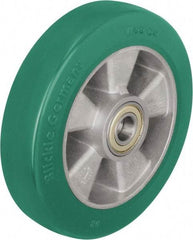 Blickle - 10 Inch Diameter x 1-31/32 Inch Wide, Polyurethane-Elastomer Blickle Softhane Caster Wheel - 1,760 Lb. Capacity, 25/32 Inch Axle Diameter, Ball Bearing - Apex Tool & Supply