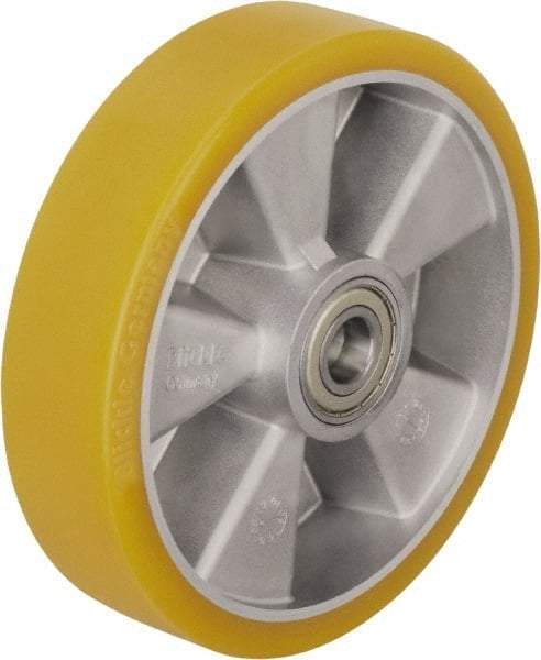 Blickle - 7 Inch Diameter x 1-31/32 Inch Wide, Polyurethane-Elastomer Blickle Extrathane Caster Wheel - 1,320 Lb. Capacity, 25/32 Inch Axle Diameter, Ball Bearing - Apex Tool & Supply