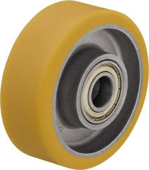 Blickle - 5 Inch Diameter x 1-37/64 Inch Wide, Polyurethane-Elastomer Blickle Extrathane Caster Wheel - 770 Lb. Capacity, 19/32 Inch Axle Diameter, Ball Bearing - Apex Tool & Supply