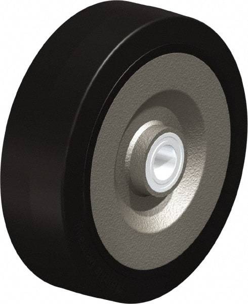 Blickle - 10 Inch Diameter x 3-9/64 Inch Wide, Solid Rubber Caster Wheel - 2,200 Lb. Capacity, 1-3/16 Inch Axle Diameter, Ball Bearing - Apex Tool & Supply