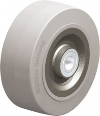 Blickle - 8 Inch Diameter x 3-9/64 Inch Wide, Solid Rubber Caster Wheel - 1,870 Lb. Capacity, 1 Inch Axle Diameter, Ball Bearing - Apex Tool & Supply
