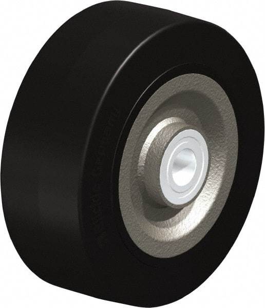 Blickle - 8 Inch Diameter x 3-9/64 Inch Wide, Solid Rubber Caster Wheel - 1,870 Lb. Capacity, 1 Inch Axle Diameter, Ball Bearing - Apex Tool & Supply